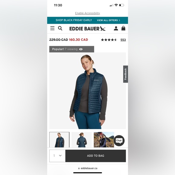 Eddie Bauer Down Vest - Picture 4 of 4